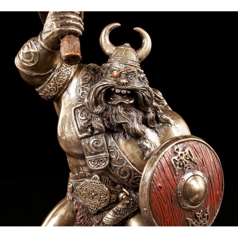 Viking Figure with Hammer | Veronese Decorative Bronze Look