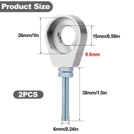 Tunejoy Kettenspanner 15 mm Motorrad Kettenspanner Reregulator für 50cc-125 cc ATV Scooter Pit Dirtbike Pocket Bike Quad Moped Go Kart Silber