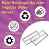 sourcing map 8Pcs Slide Buckle 1" Tri-Glide Slides Adjuster Strap