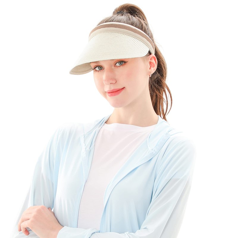 MK MATT KEELY Ladies Large Brim Straw Golf Summer Sun