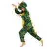 CASABACO Dinosaur Costume Onesie Adult Women Novelty Onepiece Pajamas, Green,