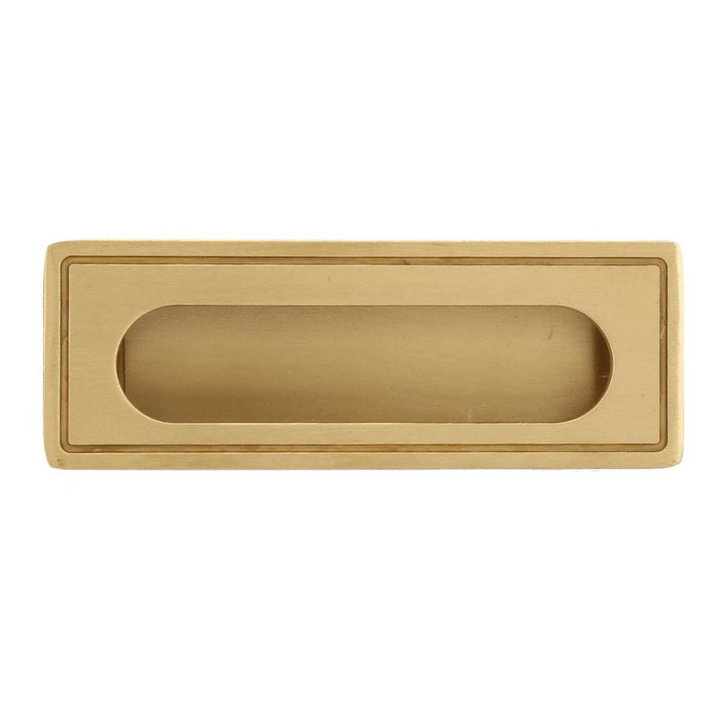 ViaGasaFamido Recessed Handle, Brass Cabinet Hardware Flush Pull, Recessed Invisible