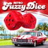Red Fuzzy Dice for Car - Rear View Mirror Plush
