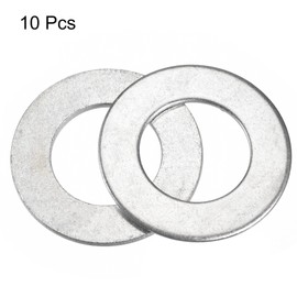 sourcing map 70mm x 40mm x 3mm Carbon Steel Flat Washer for Screw Bolt 10Pcs