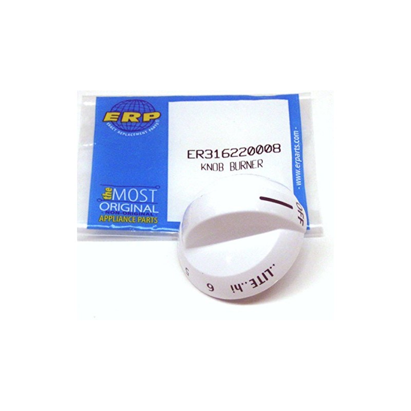 Exact 316220008 Gas Range Burner Knob for Electrolux Frigidaire AP4322130