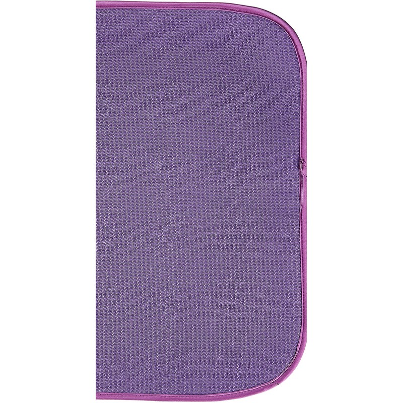 White Magic Dish Drying Mat, Grape - Absorbent & Hygienic,