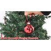 Rae Dunn Christmas Ornaments - Set of 6 Glass Balls