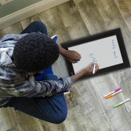 Quartet Magnetic Whiteboard, 11" x 17" Small White Board for Wall, Dry Erase Board for Kids, Perfect for Home Office & Home School Supplies, Dry Erase Marker, Magnets, Black Frame (79280)