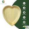 Charity Leaf Disposable Palm Leaf 10" Heart Plates (25 pieces)
