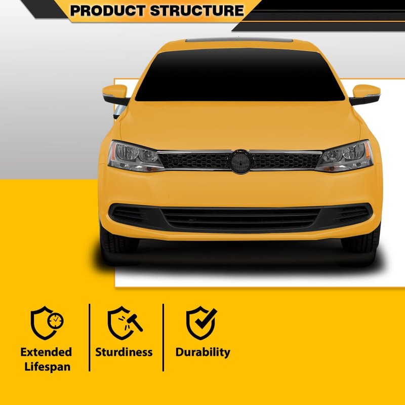 CNNELL Front Grille Trim Compatible with VW Jetta 2011-2014 Hex