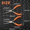 SPEEDWOX Long Nose Pliers with Curved Tips, Curved Handle and