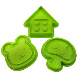 貝印 KAI × COOKPAD クッキー チョコレート型 いえ ・ キノコ ・ クマ 手軽に、きれいにつくれる DL-8006