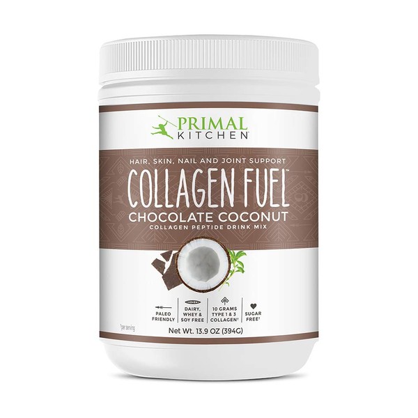 Primal Kitchen Collagen Fuel Collagen Peptide Drink Mix, Chocolate Coconut, No Dairy Coffee Creamer and Smoothie Booster, 13.1 Ounces
