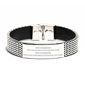 Vietnam Veteran Bracelet United States Military Engraved Bracelet Gifts Not everyone who lost his life in Vietnam died there. Birthday Chistmas Vietnam Vets Gifts