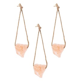 VILLCASE Salzleckstein, 3 Stück Salzstein Pferd Hochwertiger Salzleckstein Kaninchen Kauspielzeug mit Aufhängeseil für Kaninchen, Pferde, Nager