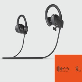 Energy Sistem Earphones Bluetooth Sport 1+ Dark (Bluetooth 5.1, Voice Control, Secure Fit Mounting System, Sweat Resistant) - Black
