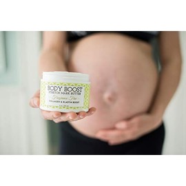 Body Boost Fragrance Free Stretch Mark Butter, 8 oz, Pregnancy and Nursing Safe Skin Care