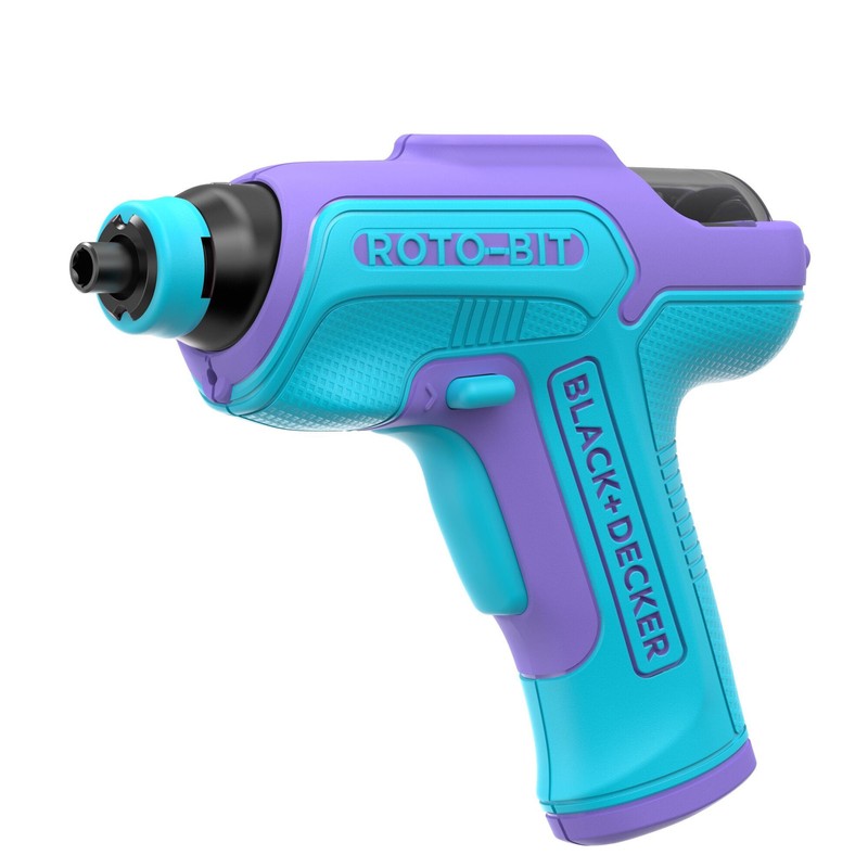 BLACK+DECKER 4V MAX* Rotobit Screwdriver (Blue & Purple) - BDCS50CBP