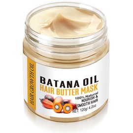 Mysense Batana Oil Hair Mask for Hair Growth and Deep Conditioning, Organic Hair Care with 12% Batana, 4.2oz