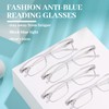 LUFF 4Pcs Anti-Blue-ray Reading Glasses Portable Ultra-Light Readers(2.0X)