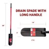 Bully Tools Drain Spade Shovel – Heavy Duty 12-Gauge with