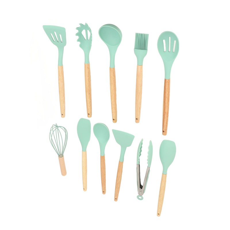 12PCS Kitchen Utensil Set Silicon Cooking Utensils Set with Holder