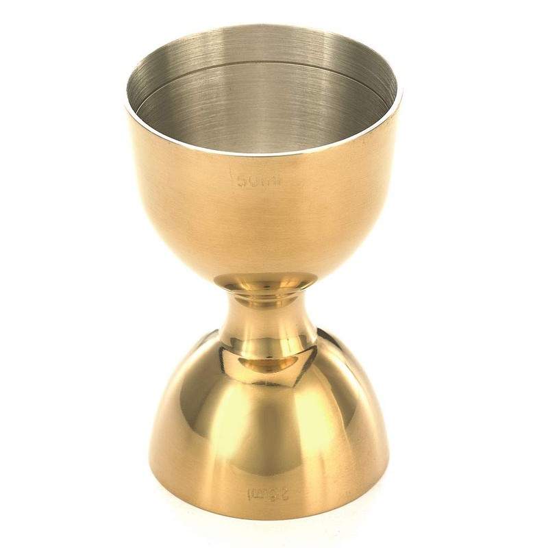 Barfly M37098GD Heavy-Duty Straight Rim Bell Jigger, 25 ml x