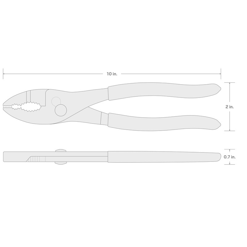 TEKTON 10 Inch Slip Joint Pliers | 37124 | Made