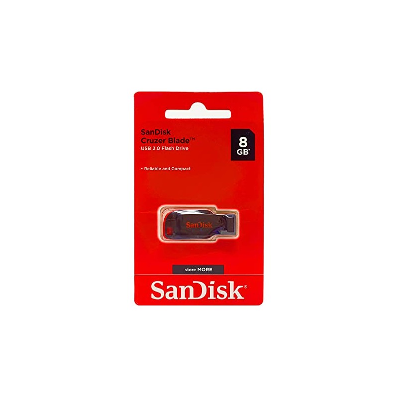 SanDisk Cruzer Blade 8GB USB 2.0 Flash Drive- SDCZ50-008G-B35