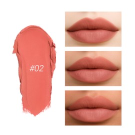 Erinde Lápiz Labial Mate Para Mujer, Lápiz Labial Aterciopelado Resistente al Agua, Delineador Labials Cremoso de Larga Duración, lápiz labial que no se Corre, lápiz labials Suave y Duradero,#02