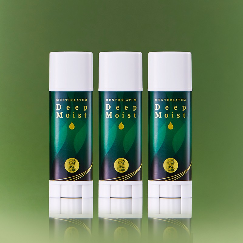Mentholatum Deep Moist Lip Balm Menthol 4.5g, 3 pieces /