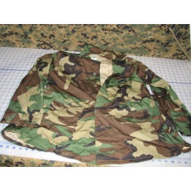 *US GI military womens maternity summer rip-stop bdu woodland camo top 14R