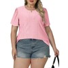 4X Womens Tops Plus Size Fashion Hollow Out Shirts Cute