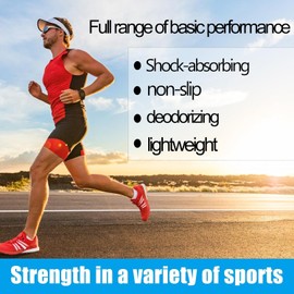 Shoe Insoles, Comfort Thin Lightweight Shock Absorption and Cushion Shoe Insole, Best Insoles for Men and Women for Everyday Use (Grayish White, L:(Men8.5-9.5/Women9.5-10.5))