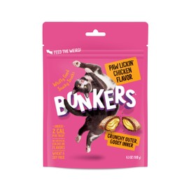 Bonkers Cat Treats Paw Lickin' Chicken Flavor 6.3 OZ, Cat Treats, Treats for Training, for All Breeds and Ages, Food Topper, Resealable Pouch
