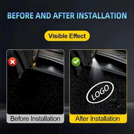 2Pcs No Fade Car Door Lights Logo Projector Compatible with QX50/56/60/70/80, Q50/60/70, G25/37, M25/35/37/45/56, FX35/37/45/50, EX25/35/37 Model, Led Car Door Welcome Lights Accessories