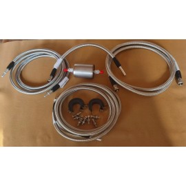 Unbranded 1999-2003 Silverado V8 GAS & Flex Fuel Supply Return Vapor Lines Kit SS Braided