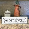 Christmas Wood Signs (Medium - Wood And Metal, Joy To