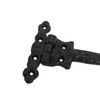 Black Cast Iron Spear Hinges Leaf Design Pair Of New