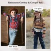 Monopa Kids Rhinestone Western Belt - Cowboy Cowgirl Belts with