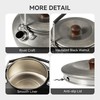 Thous Winds 0.6 Liter Lightweight Stainless Steel Camping Kettle Portable