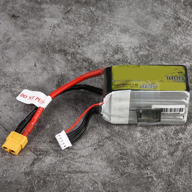 Tattu 14.8V 1800mAh 95C 4S1P Lipo Battery Pack with XT60-SYP