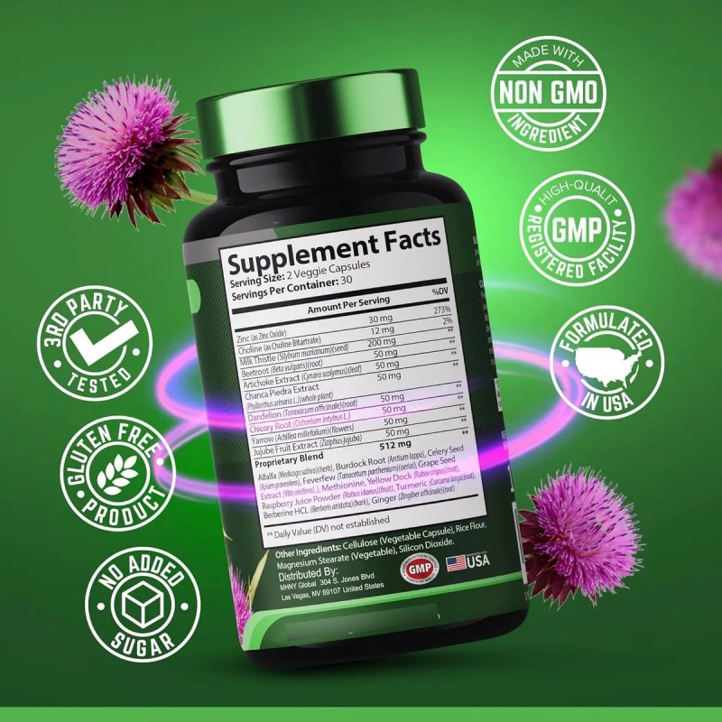 Liver Cleanse Reparacion Desintoxicacion Higado Caps Sabor