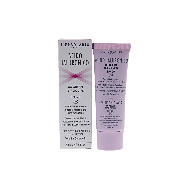 L'ERBOLARIO - Hyaluronic acid CC cream shades' caramel SPF 20