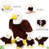 Lenwen 5 Pcs Eagle Stuffed Animal Bulk 1 Plush Mommy