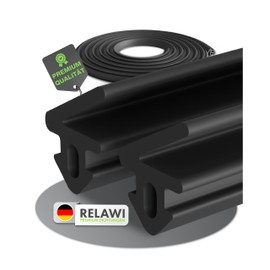 RELAWI® Premium window seal for windows made of plastic or as a door seal for patio doors, sound-insulating and as a cold seal, made of durable TPE (S-1125, 10 m)