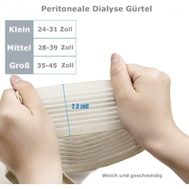 Peritoneal Dialysis Belt, Abdominal Dialysis Belt, Breathable Adjustable Catheter Protective Belt, Catheter Support, Abdominal Dialysis (S)