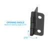 PATIKIL Small Butt Hinges 3/4 Inch, 12 Pack Mini Jewelry