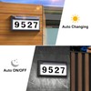 Solar Address Sign, Lighted Address Numbers Outdoor Waterproof, Illuminated LED