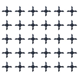 Sowaka 30 Pcs Drip Irrigation Fittings Kit Black 1/4 Inch Tube End Goof Hole Plugs Irrigation Stoppers for Drip Systems Home Outdoor Garden Lawn Supplies (4-Way Connectors)